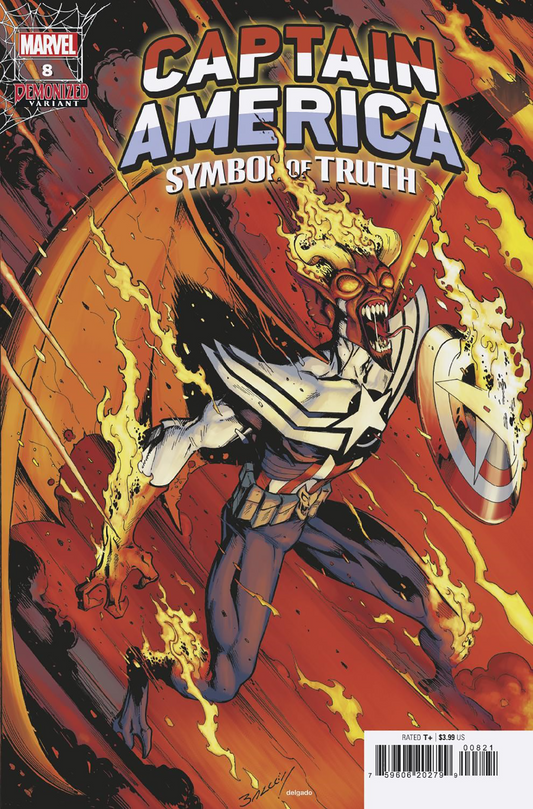 Captain America Symbol Of Truth #8 B Mark Bagley Demonized Variant (12/28/2022) Marvel