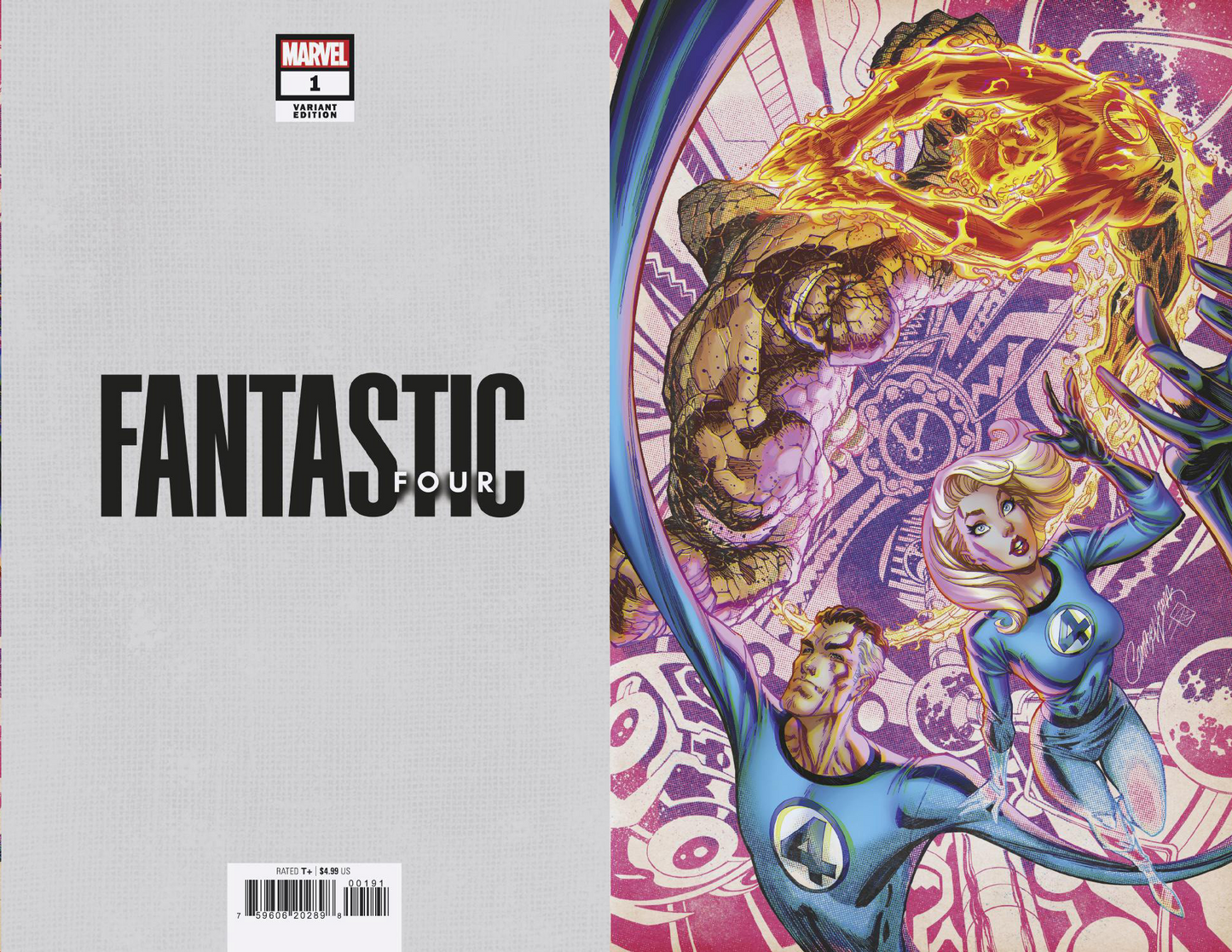Fantastic Four #1 K 1:100 J Scott Campbell Virgin Anniversary Variant (11/09/2022) Marvel