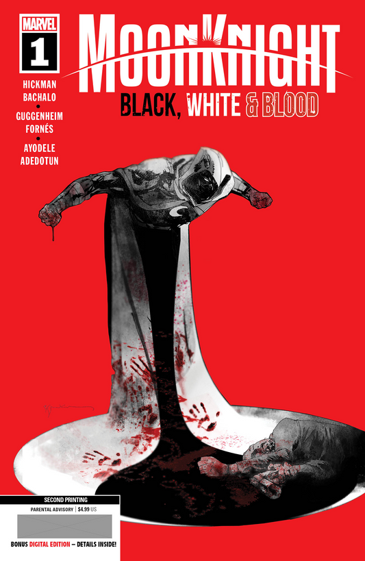 Moon Knight Black White Blood #1 (of 4) 2nd Print Bill Sienkiewicz Variant (06/29/2022) Marvel