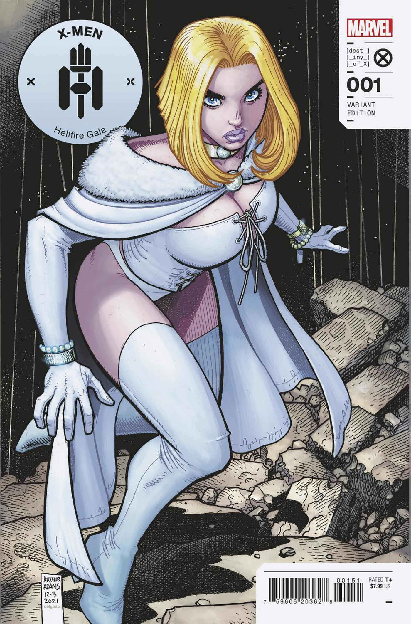 X-Men Hellfire Gala #1 1:25 Art Adams Variant Emma Frost GGA (07/13/2022) Marvel