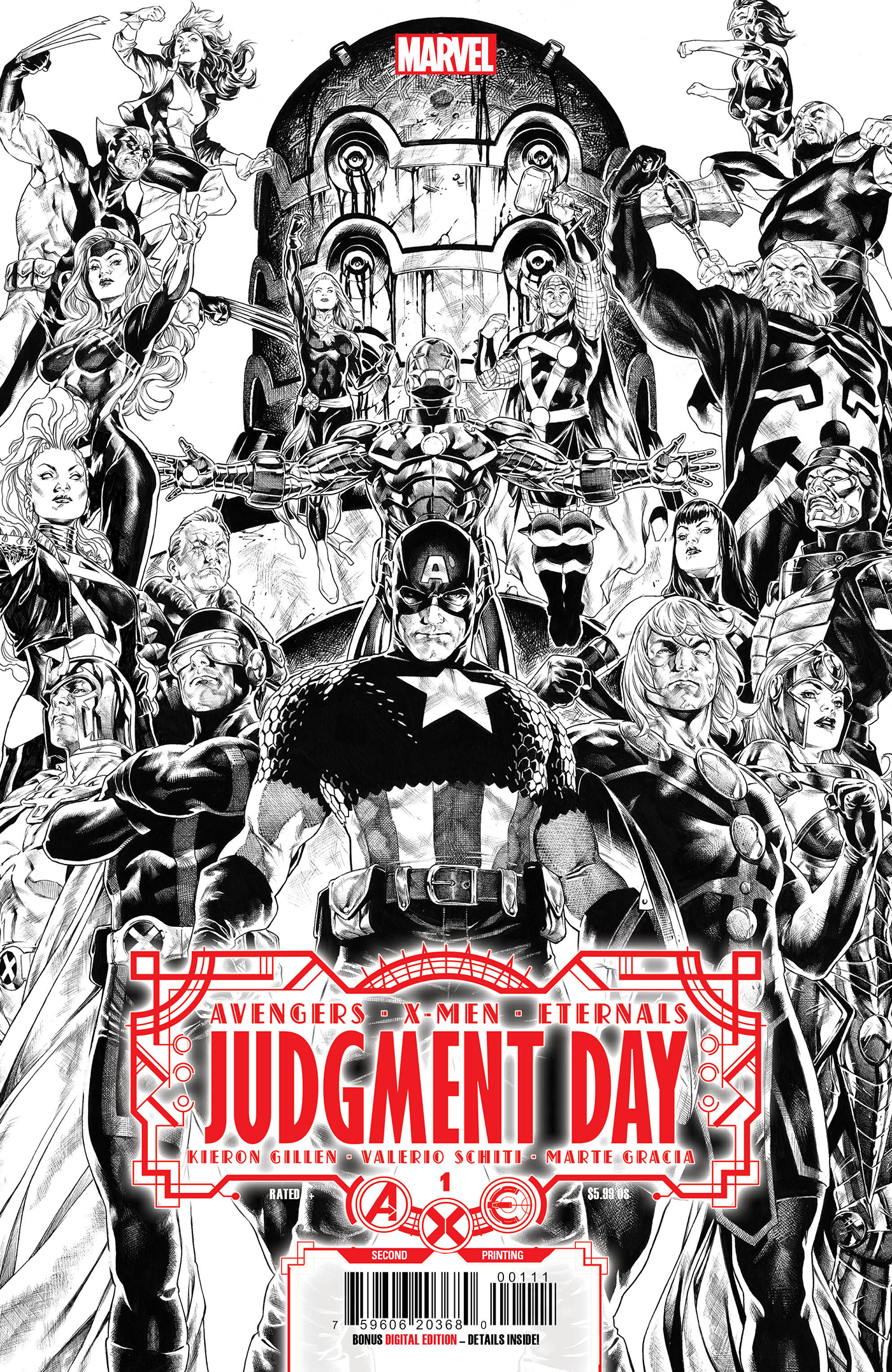 A.X.E. Judgment Day #1 2nd Print Mark Brooks Variant [Axe] (09/14/2022) Marvel