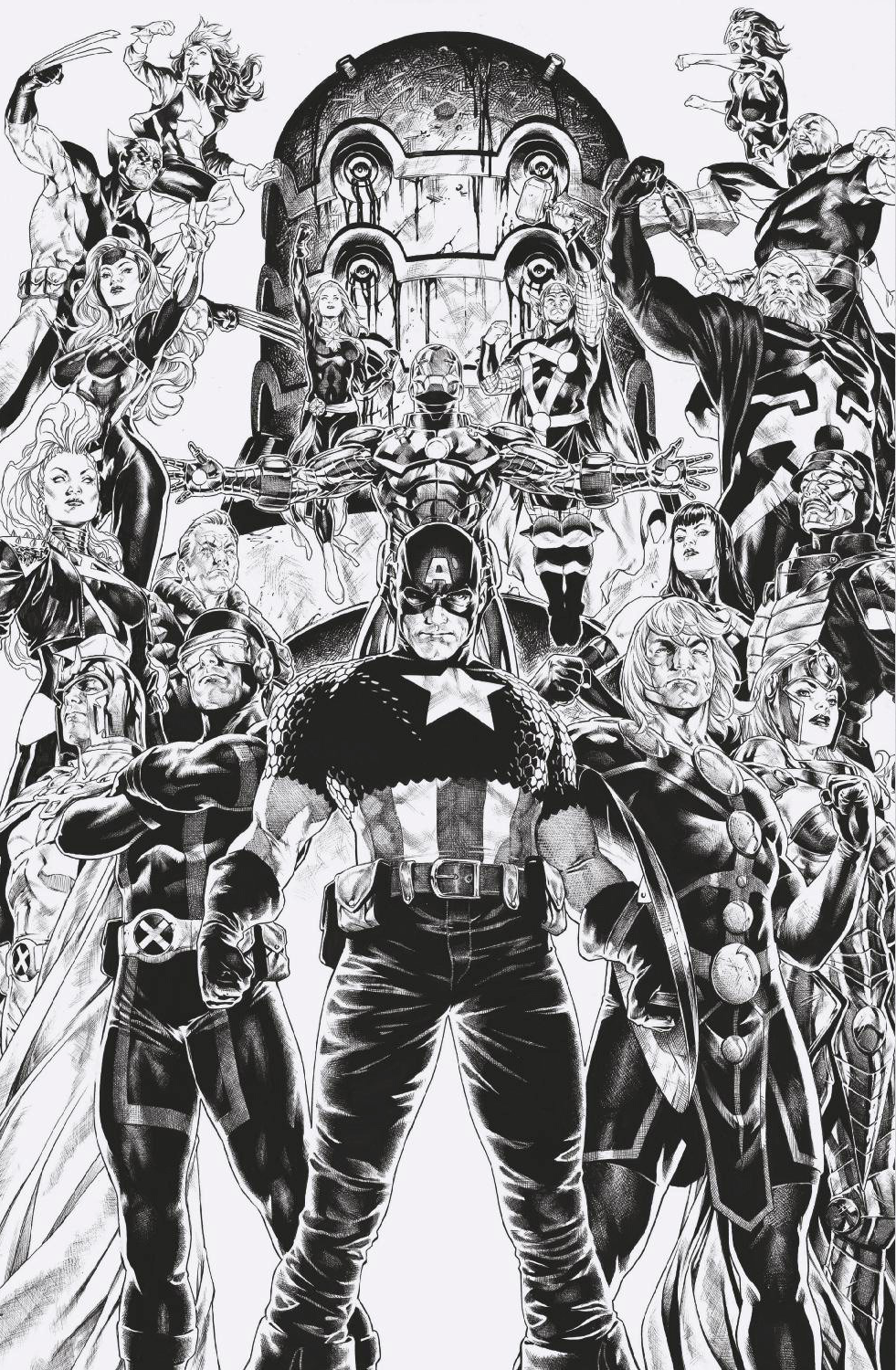 A.X.E. Judgment Day #1 1:100 Mark Brooks Virgin Variant [Axe] (07/20/2022) Marvel - Golden Apple Comics