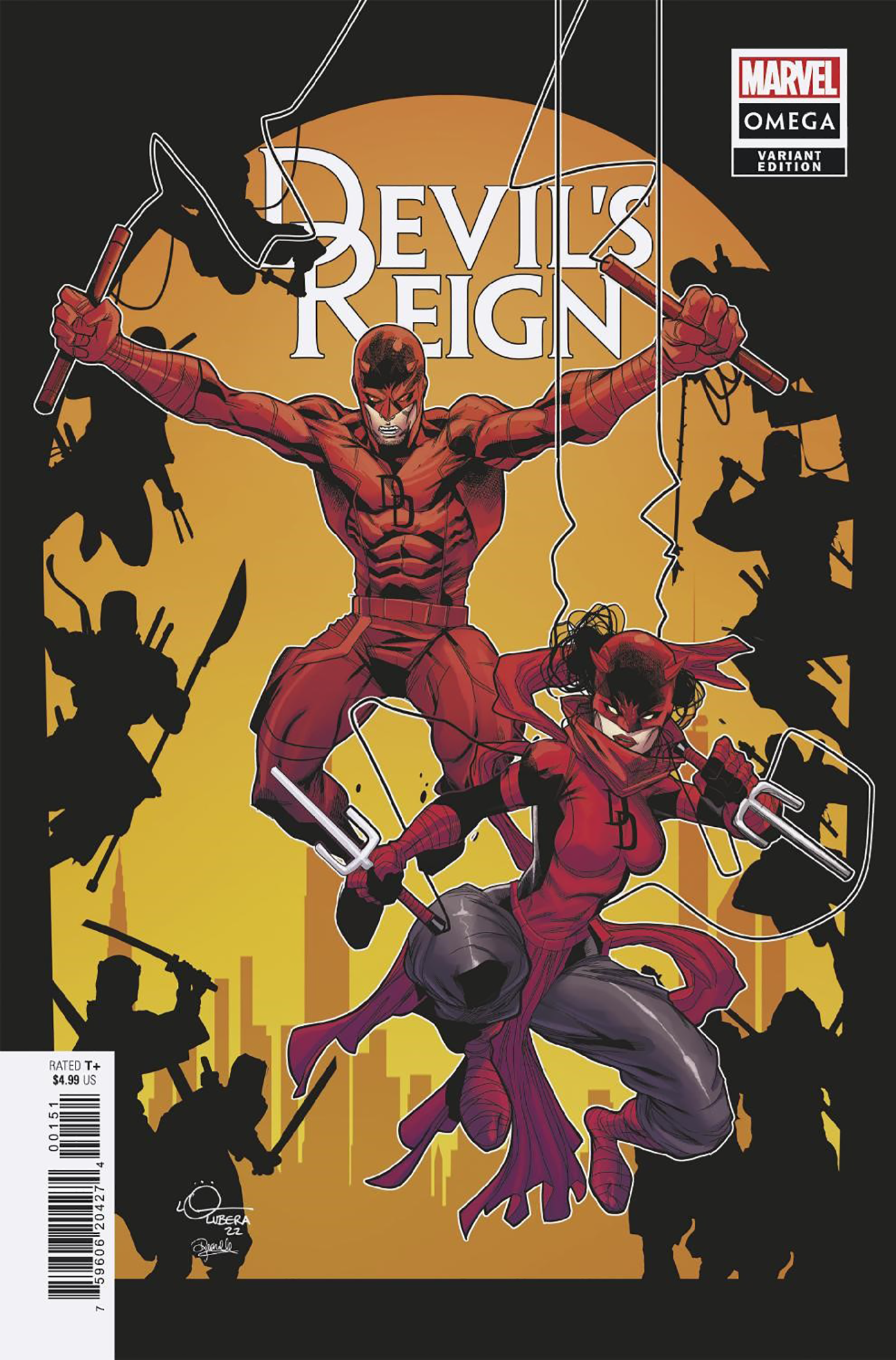 Devil'S Reign Omega #1 B Logan Lubera Variant (05/25/2022) Marvel