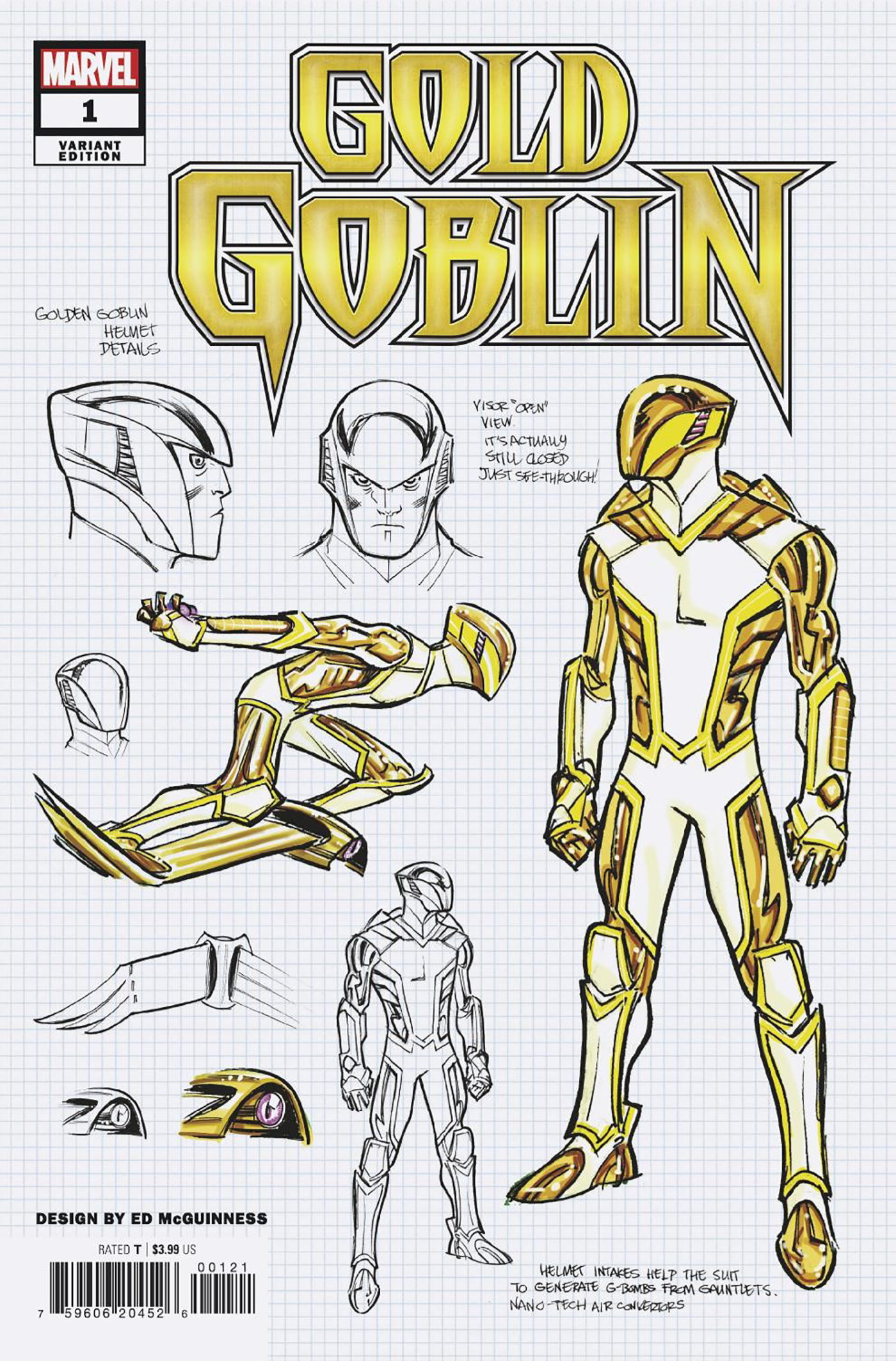 Gold Goblin #1 E 1:25 Ed Mcguinness Design Variant (11/16/2022) Marvel