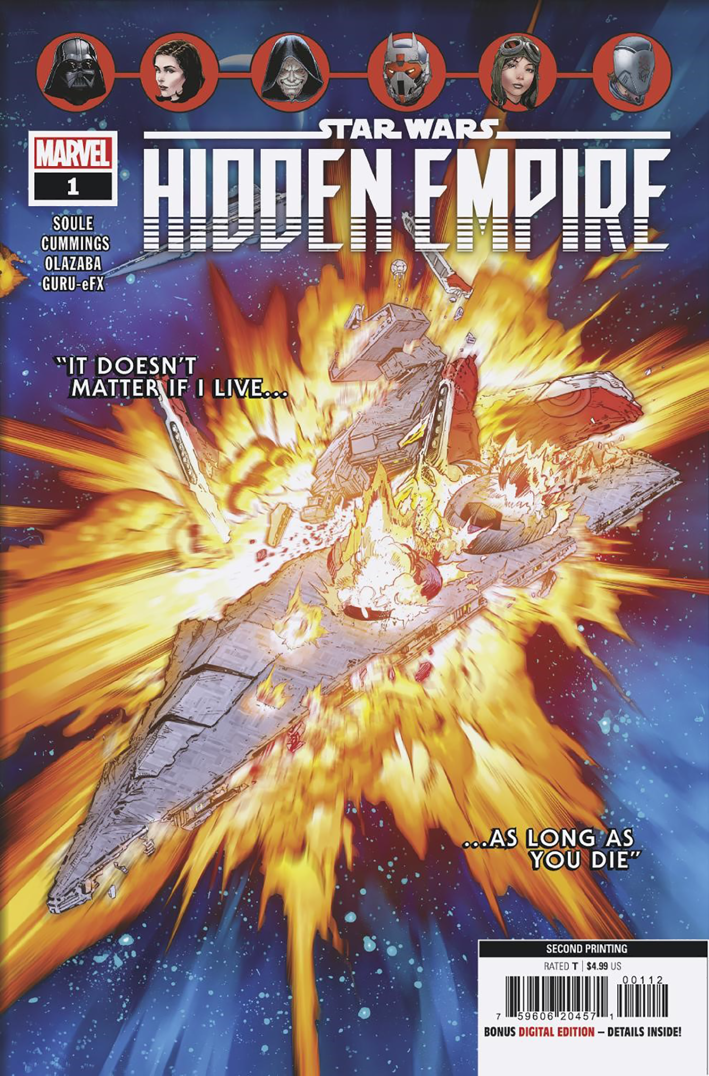 Star Wars Hidden Empire #1 (of 5) 2nd Print Steven Cummings Variant (01/11/2023) Marvel
