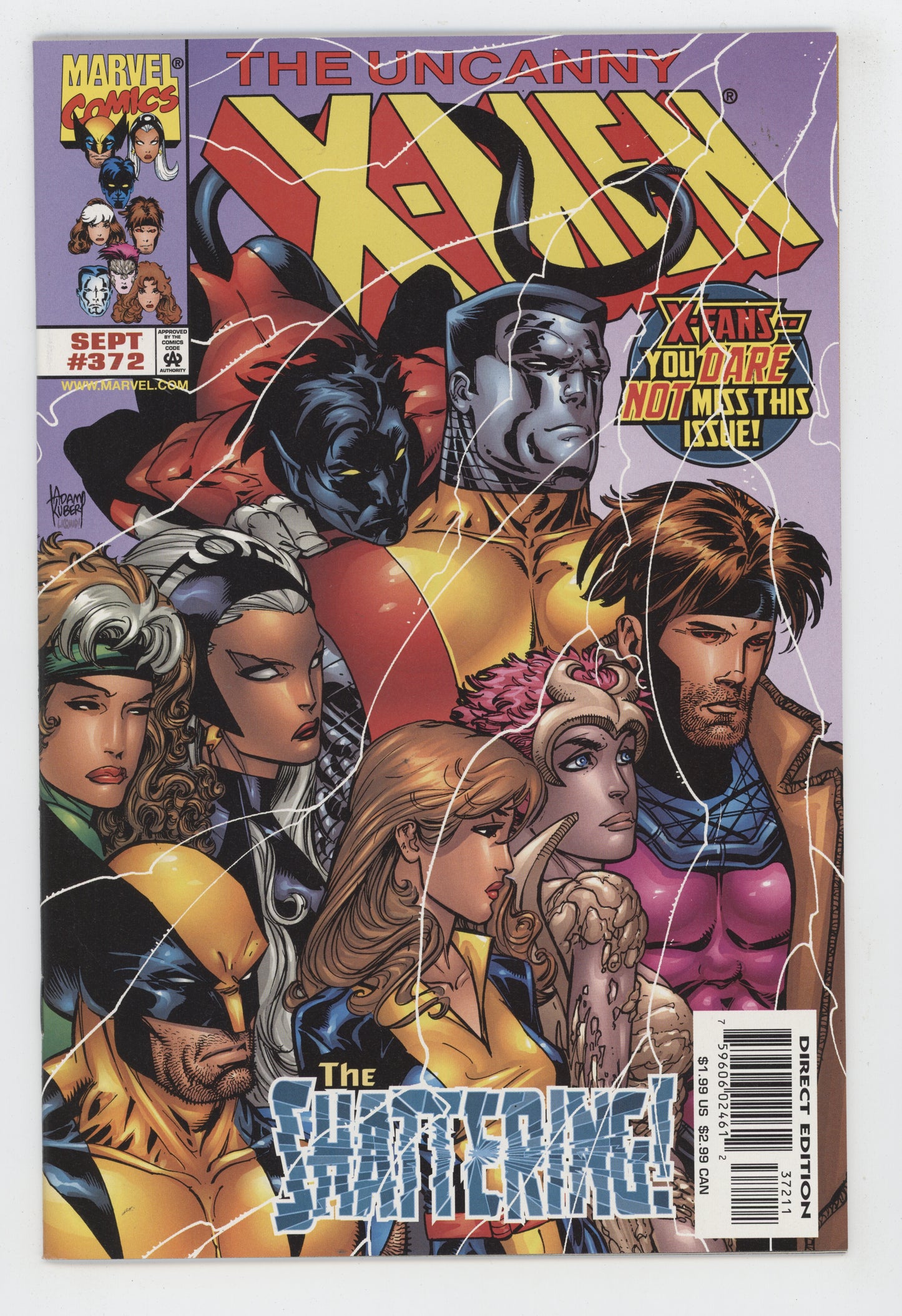 Uncanny X-Men 372 Marvel 1999 Adam Kubert