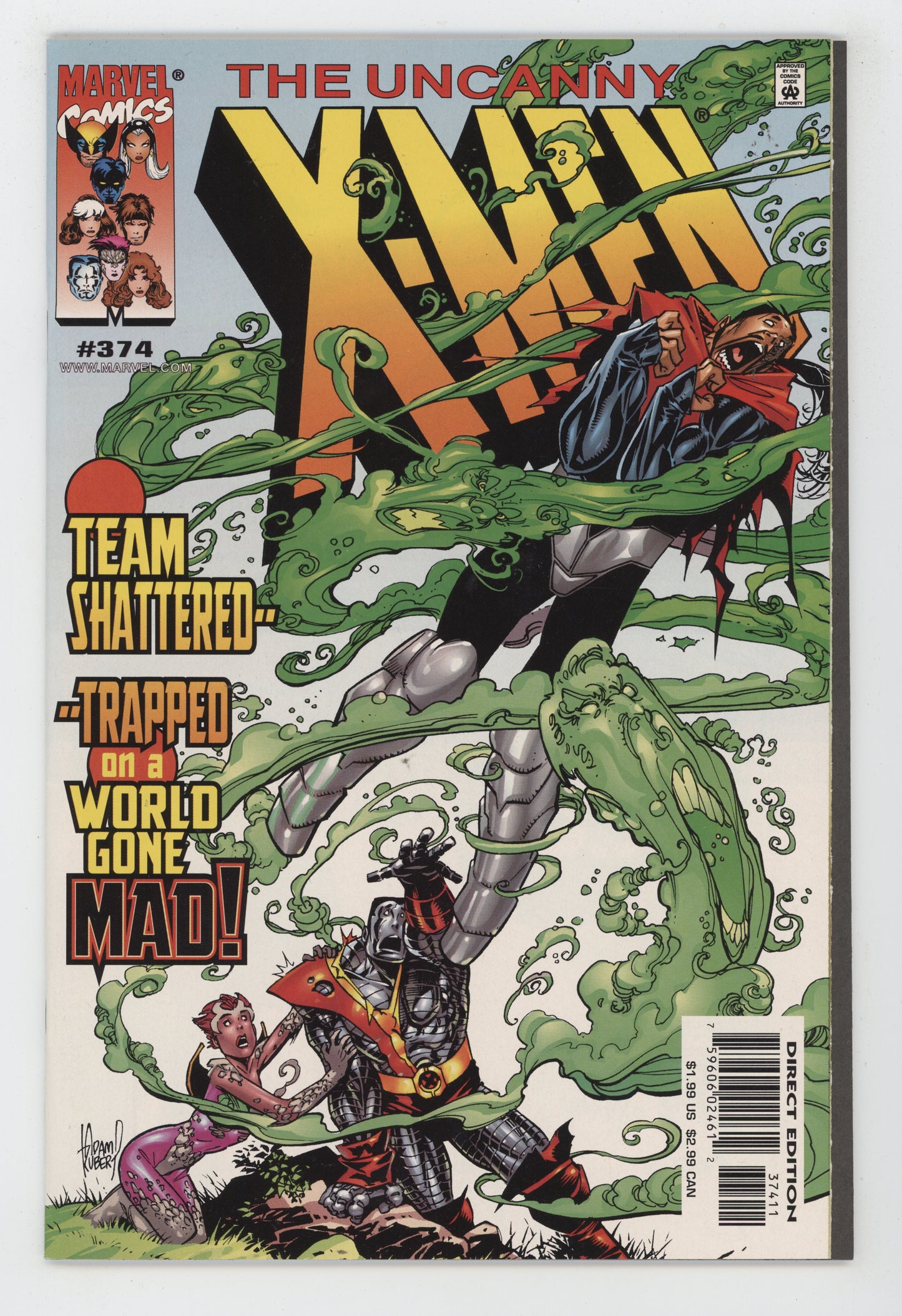 Uncanny X-Men 374 Marvel 1999 Tom Raney