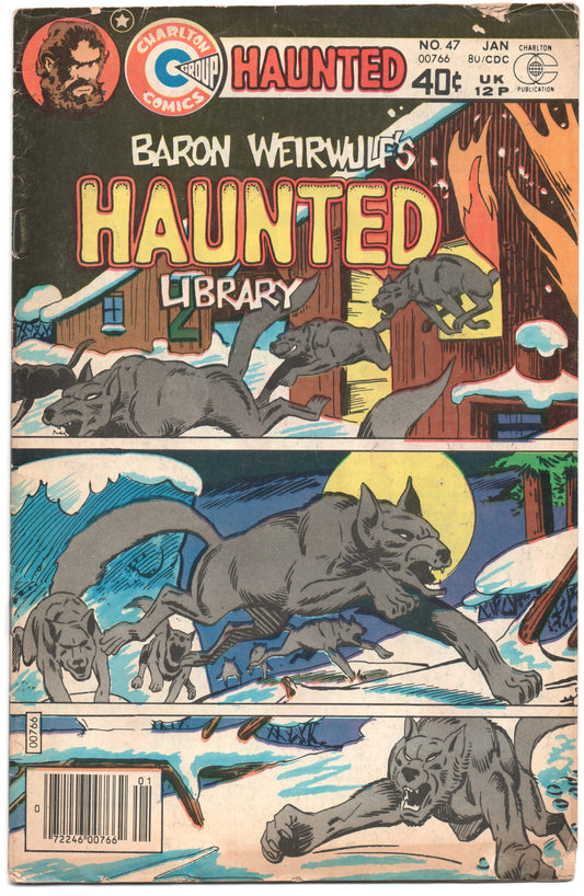 Haunted 47 Charlton 1980 VG Steve Ditko Wolves House Fire