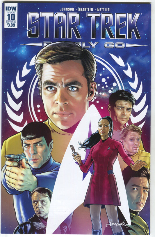 Star Trek Boldly Go 10 B IDW 2017 NM Jason Badower