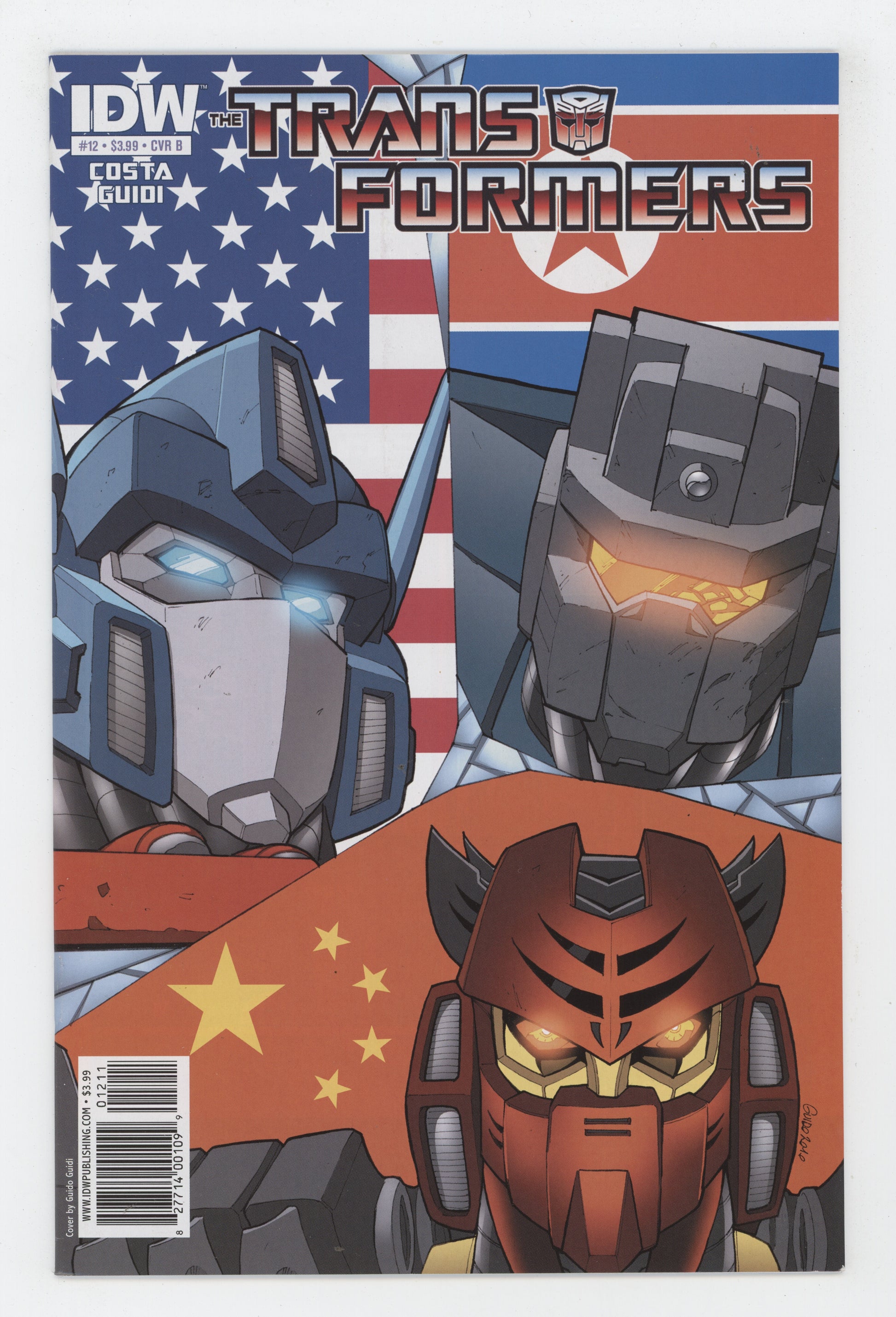 Transformers 12 B IDW 2010 Guido Guidi Variant Optimus Prime Skywatch ...