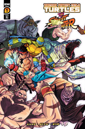 Teenage Mutant Ninja Turtles Vs. Street Fighter #1 D 1:25 Vincenzo Federici Variant (05/24/2023) Idw