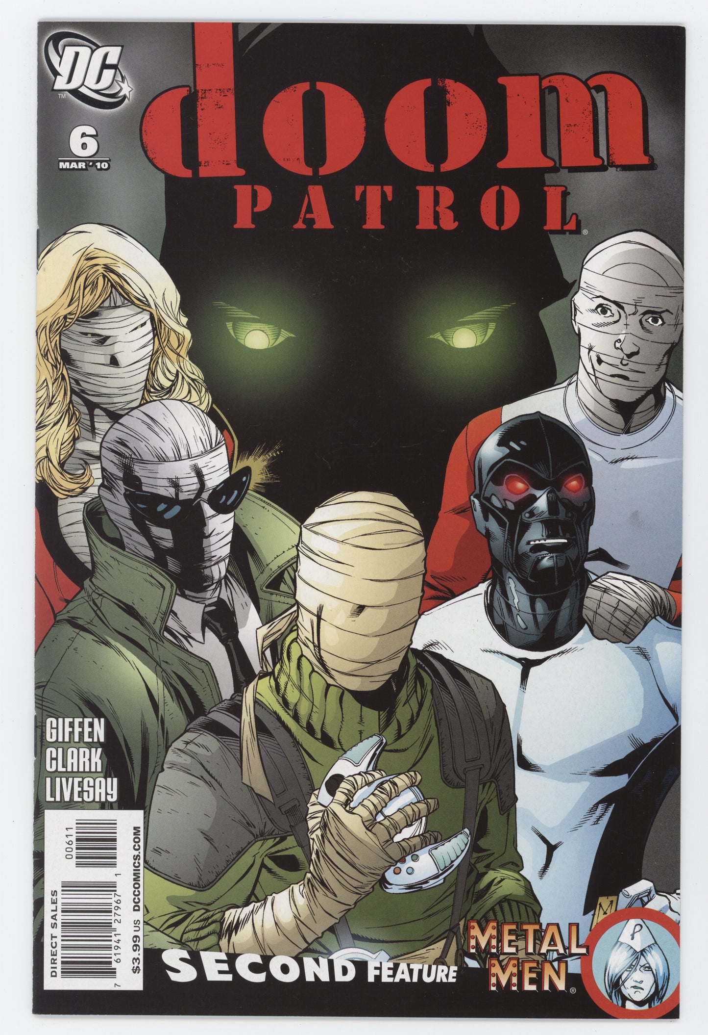 Doom Patrol #6 5th Series DC 2010 Matthew Clark Keith Giffen Metal Men