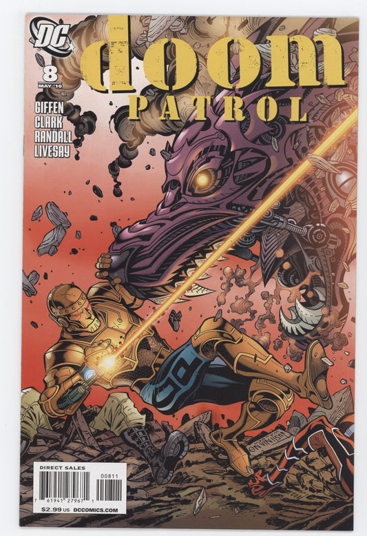 Doom Patrol #8 5th Series DC 2010 NM- Matthew Clark Keith Giffen Metal Men