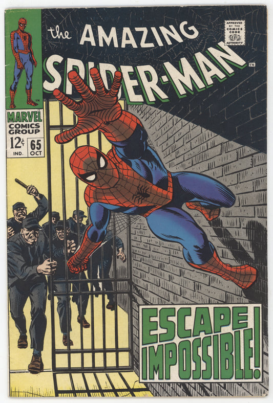 Amazing Spider-Man 65 Marvel 1968 FN Green Goblin Stan Lee John Romita