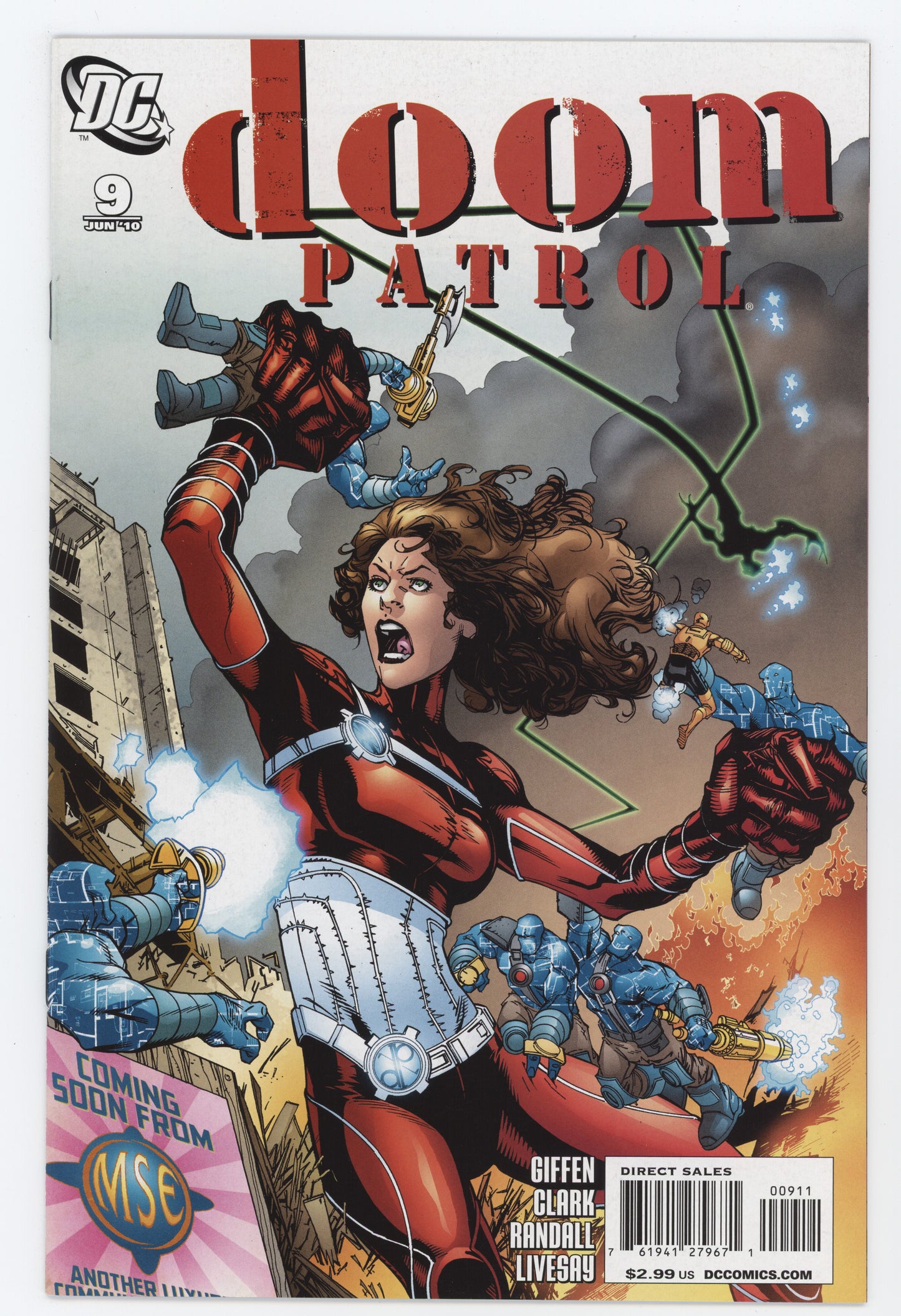 Doom Patrol #9 5th Series DC 2010 Matthew Clark Keith Giffen