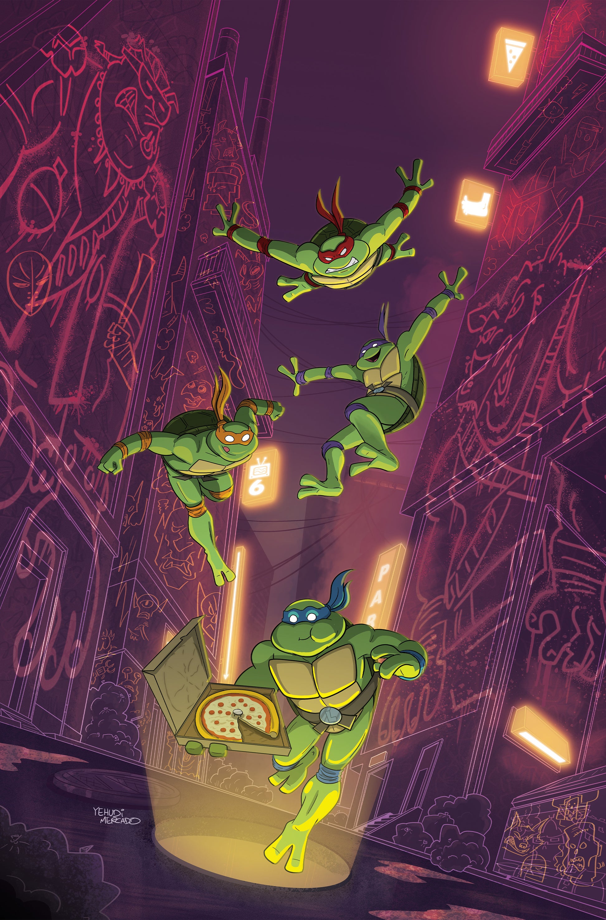Teenage Mutant Ninja Turtles #139 1:10 Del Mundo Cover Variant IDW 2023