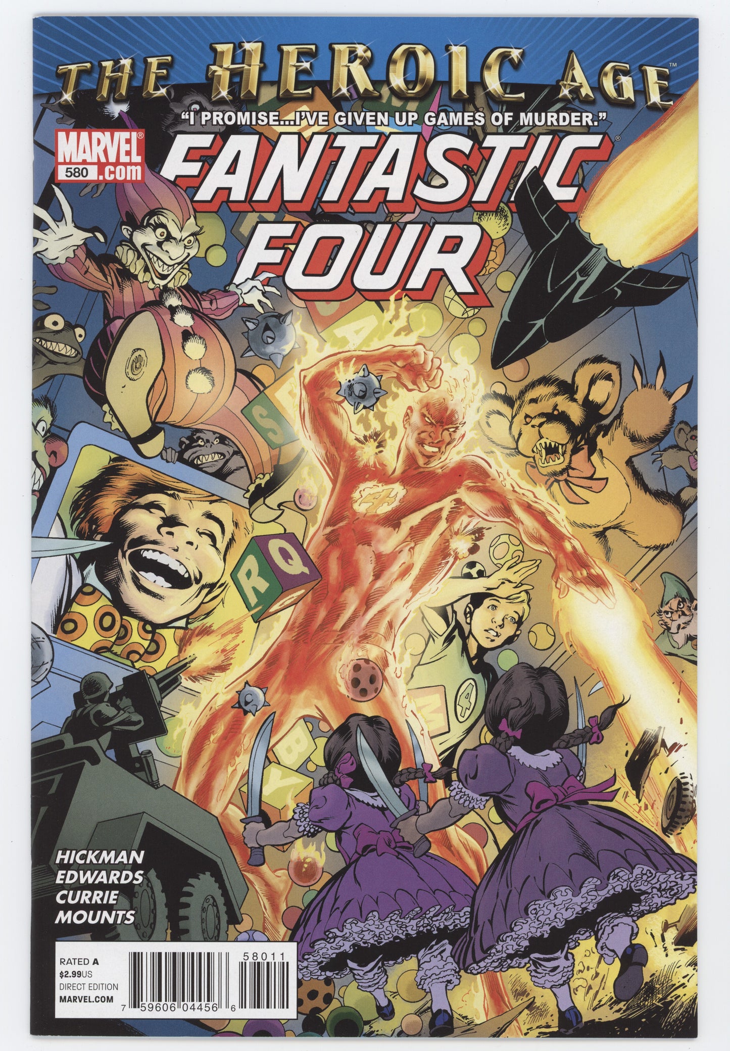 Fantastic Four #580 3rd Series Marvel 2010 ALAN DAVIS JONATHAN HICKMAN