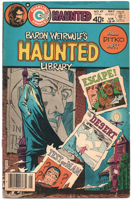 Haunted 49 Charlton 1980 VG Steve Ditko Mysterious Traveler