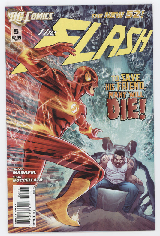 Flash #5 A 4th Series DC 2012 Francis Manapul Brian Buccellato New 52