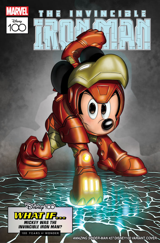 Amazing Spider-Man #27 Disney 100 Claudio Sciarrone Iron Man 1 Homage Variant (06/14/2023) Marvel