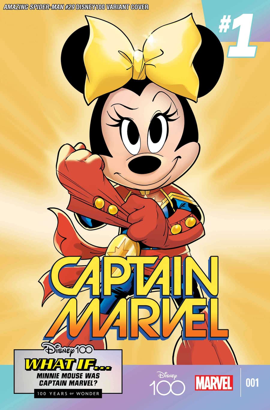 Amazing Spider-Man #29 C Disney 100 Giada Perissinotto Captain Marvel 1 Homage Variant (07/12/2023) Marvel