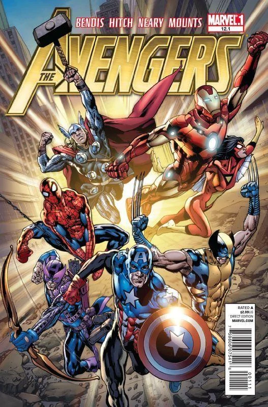 Avengers 12.1 4th Series Marvel 2011 Bryan Hitch Brian Michael Bendis - Golden Apple Comics