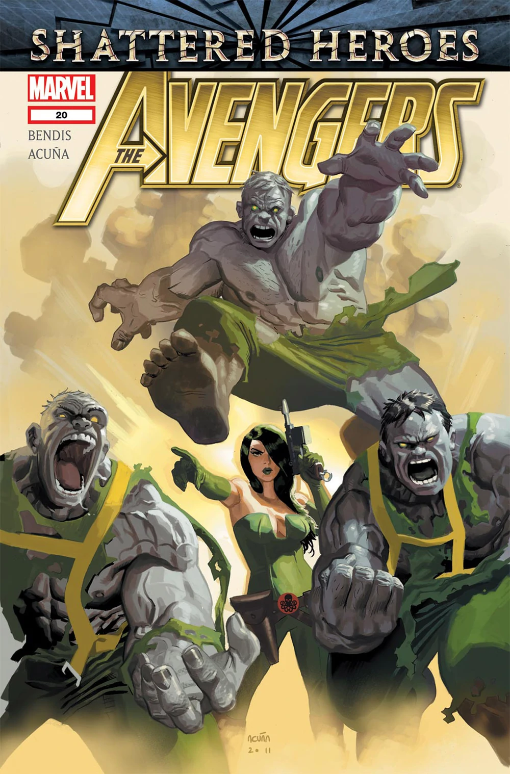 Avengers 20 Marvel 2011 Shattered Heroes Daniel Acuna - Golden Apple Comics