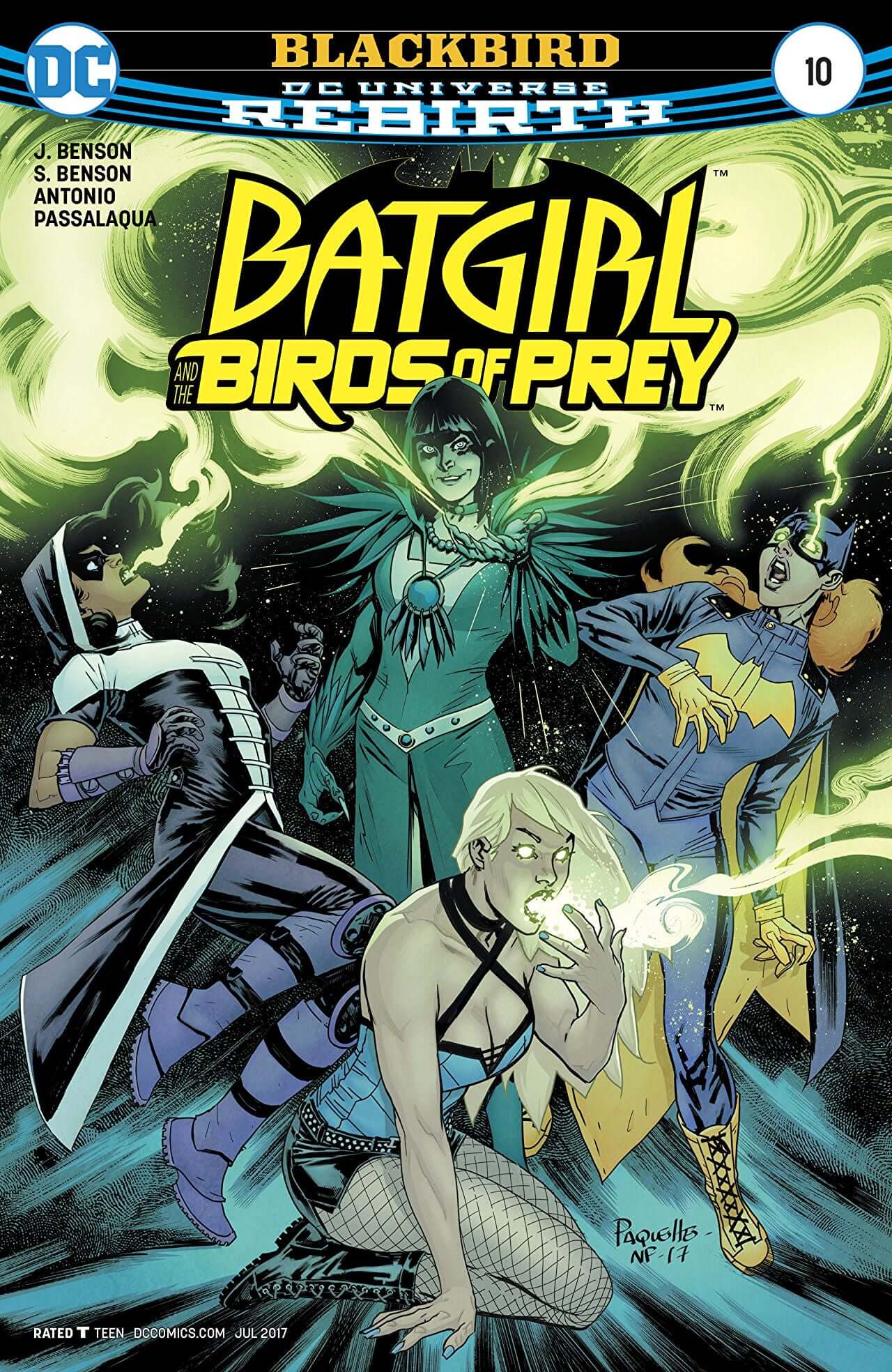 Batgirl Birds of Prey 10 DC 2016 Yanick Paquette Julie Benson Huntress Black Canary Rebirth