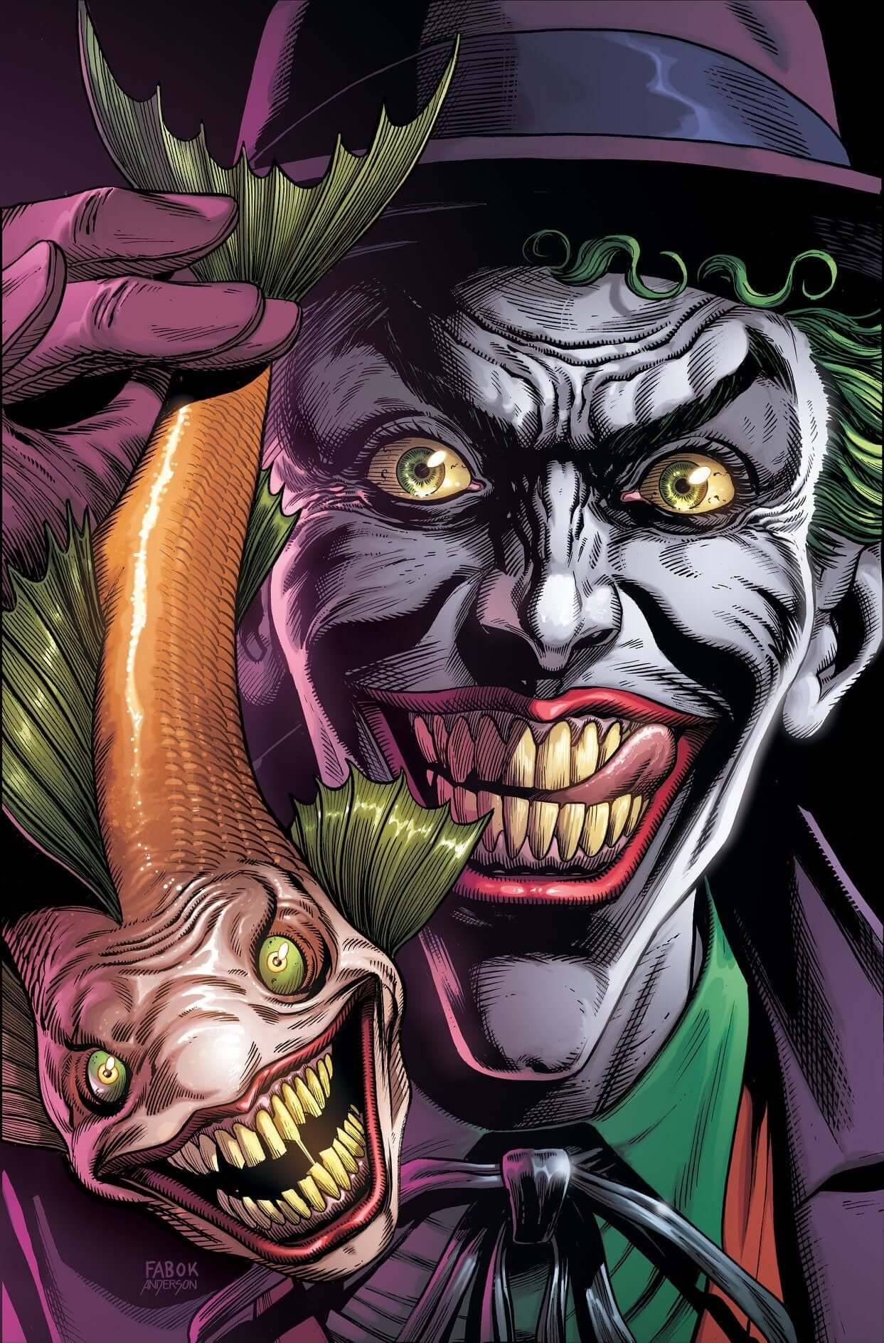 Batman Three Jokers #1 Premium B Jason Fabok Joker Fish Variant Geoff Johns (08/26/2020) DC