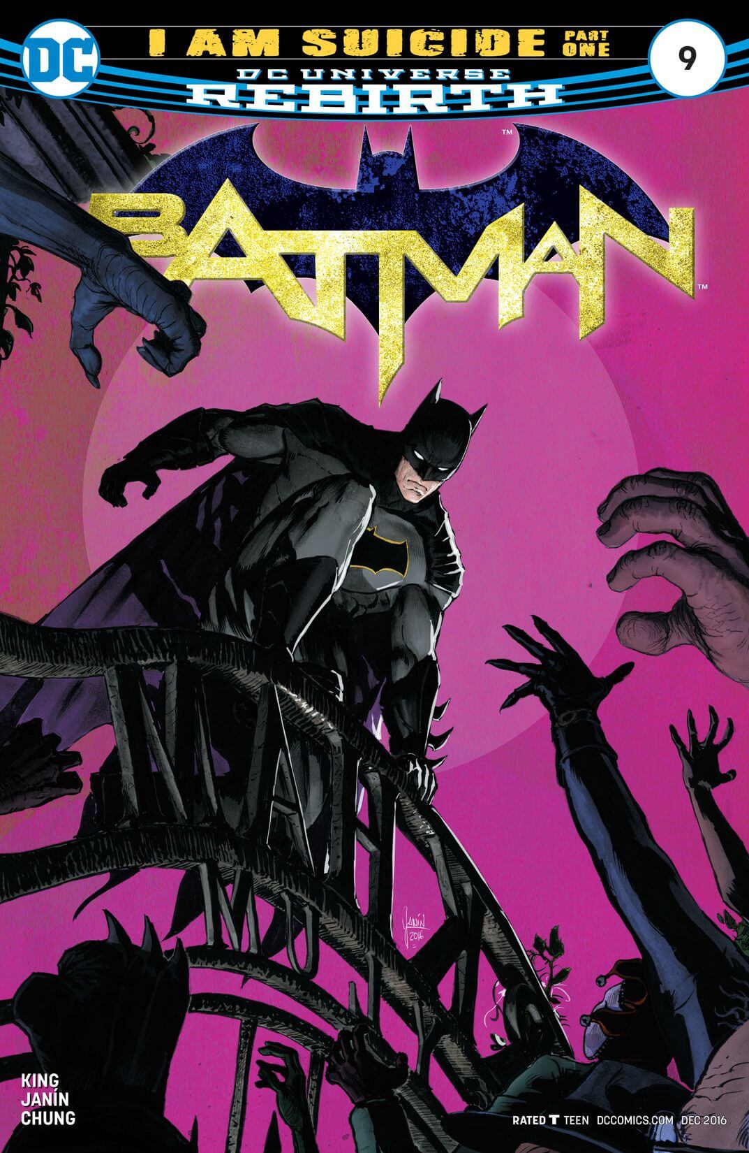 Batman 9 DC Rebirth 2016 Arkham Asylum