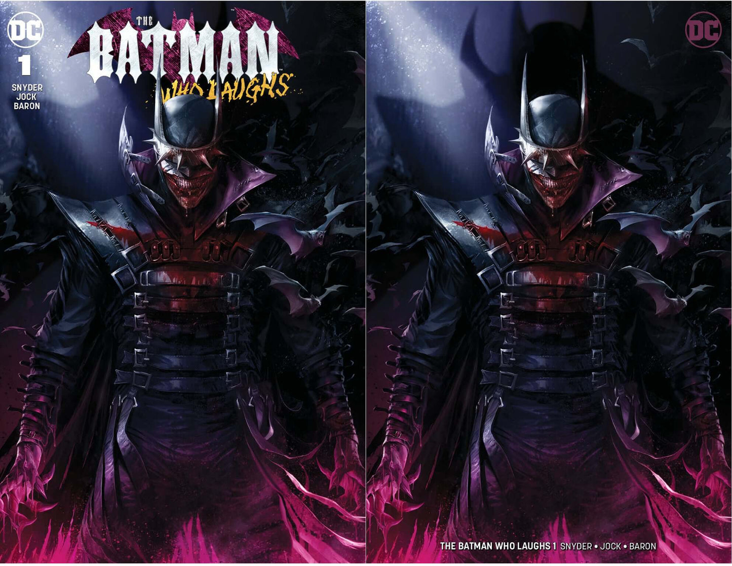 Batman Who Laughs 1 DC Francesco Mattina Variant Trade Minimal Virgin Options Dark Nights Metal (12/12/2018)