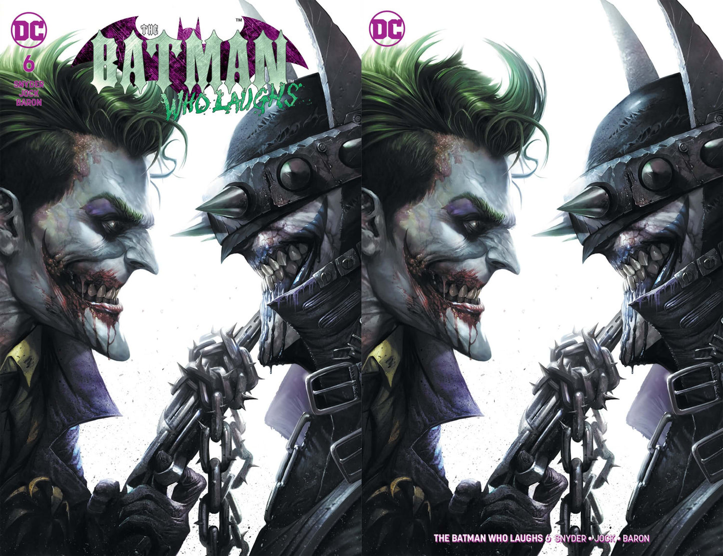 Batman Who Laughs #6 Francesco Mattina Joker Variant Trade + Minimal Set Options Dark Nights Metal (06/12/2019) DC
