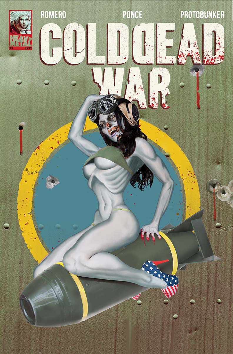 Cold Dead War #1 (Of 4) 2nd Print D•MINT•ID B-17 Bomber Pin-Up GGA Zombie Variant (Mr) (09/08/2021) Heavy Metal - Golden Apple Comics