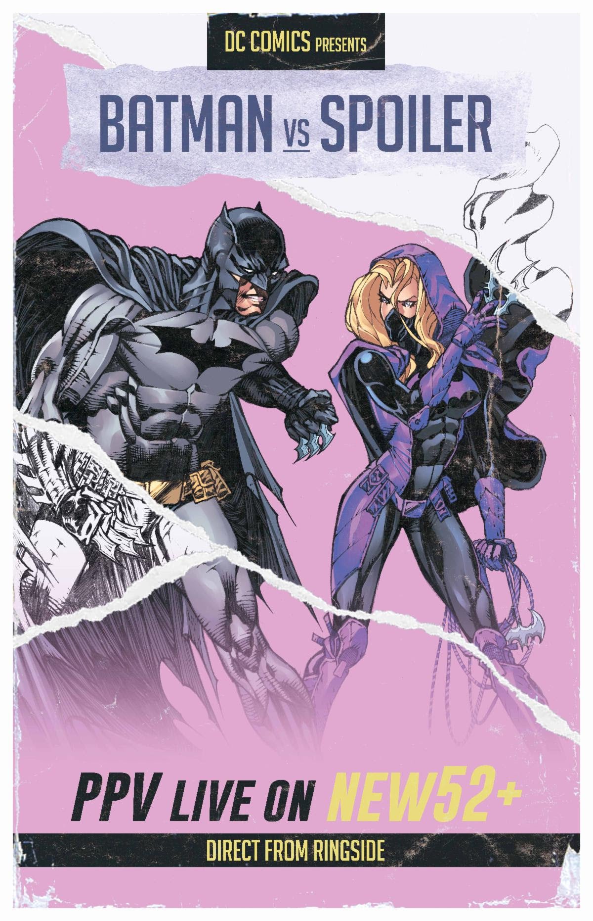 Batman Vs Robin #3 (Of 5) H Mario Fox Foccillo Fight Poster Batman vs Spoiler Card Stock Variant (11/08/2022) Dc - Golden Apple Comics