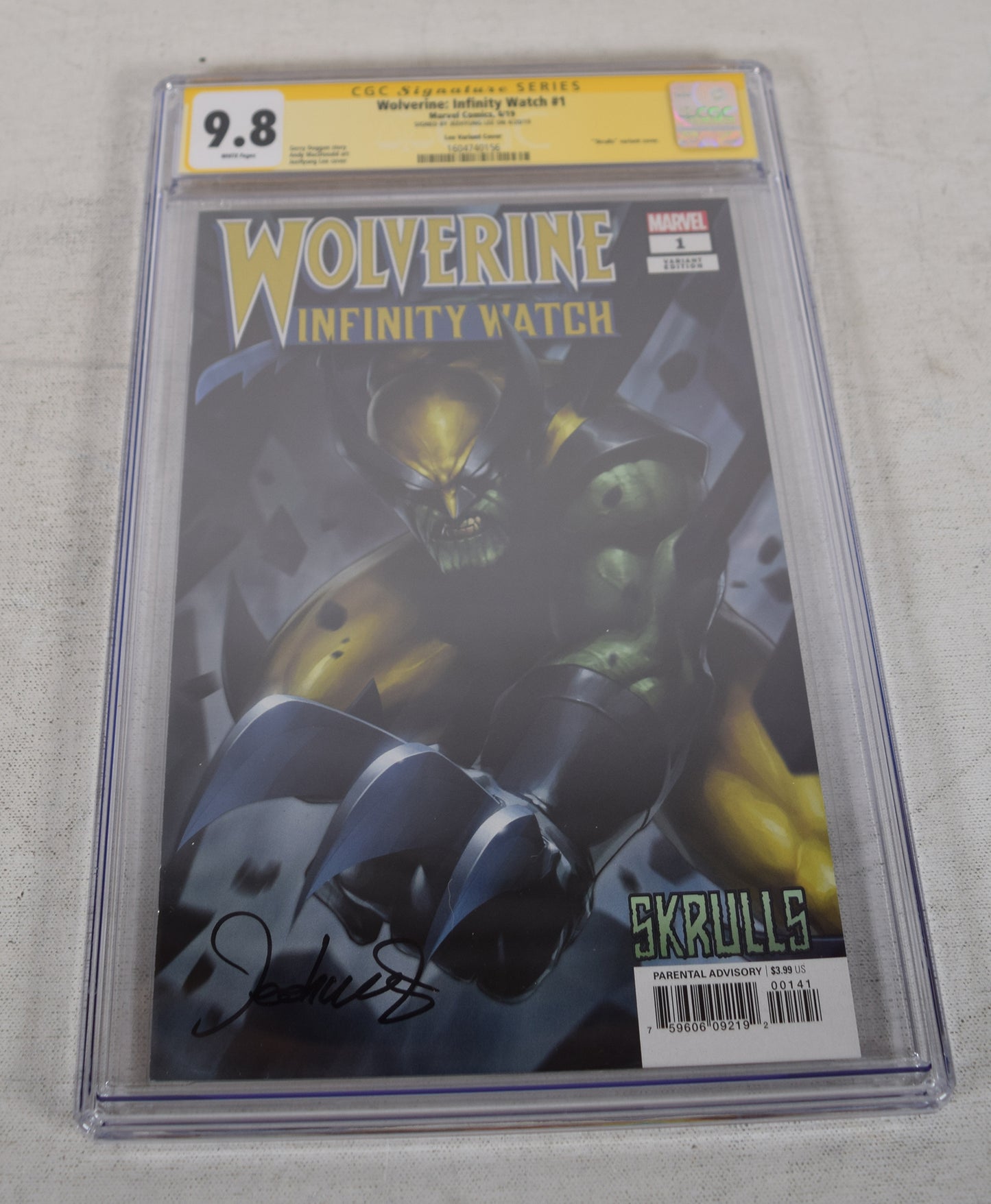 Wolverine Infinity Watch 1 Marvel CGC SS 9.8 Jeehyung Lee Signed Variant