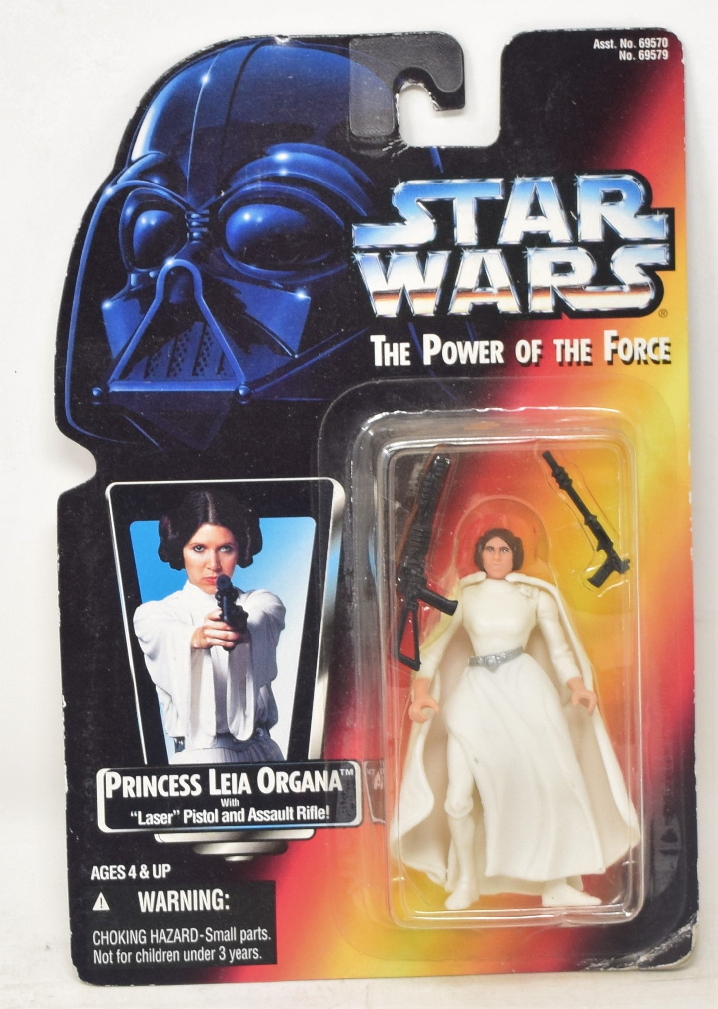 Star Wars Power Of The Force POTF Princess Leia 3 Band Belt Red Card New