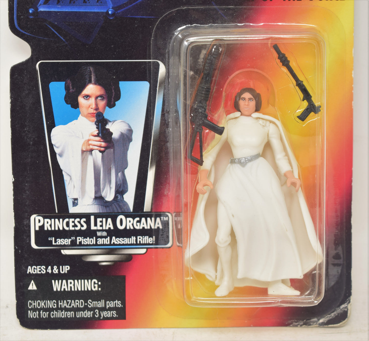 Star Wars Power Of The Force POTF Princess Leia 3 Band Belt Red Card New