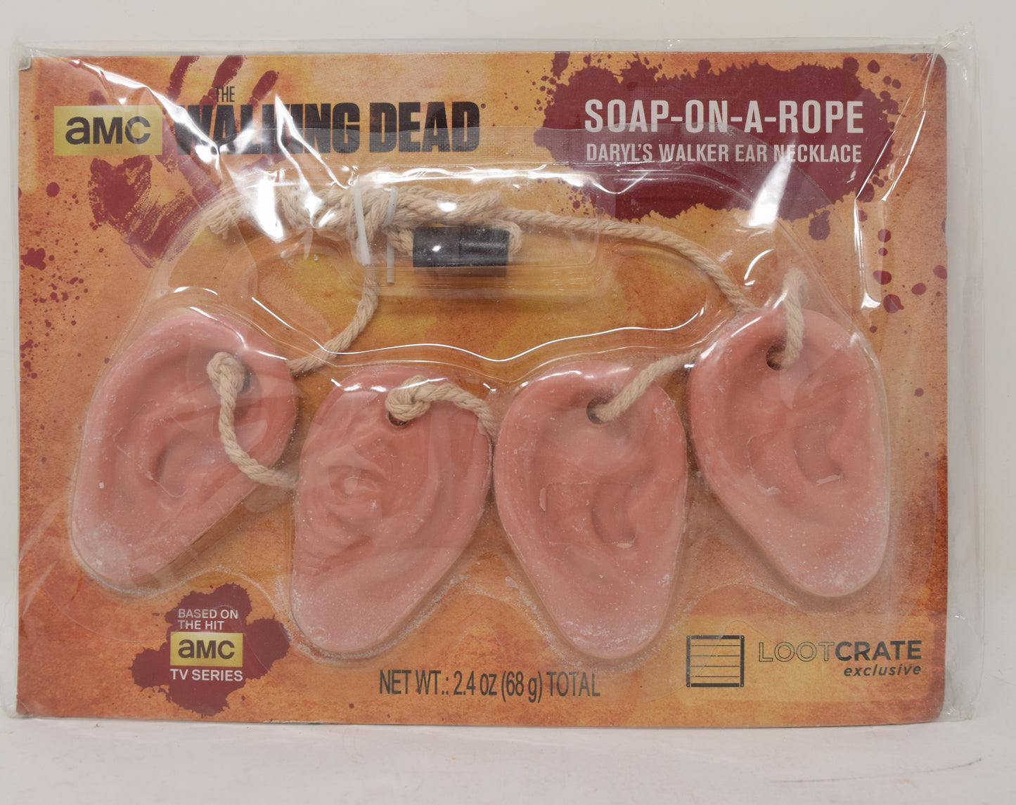Walking Dead Daryl's Ear Necklace Soap On A Rope Lootcrate AMC Zombie New
