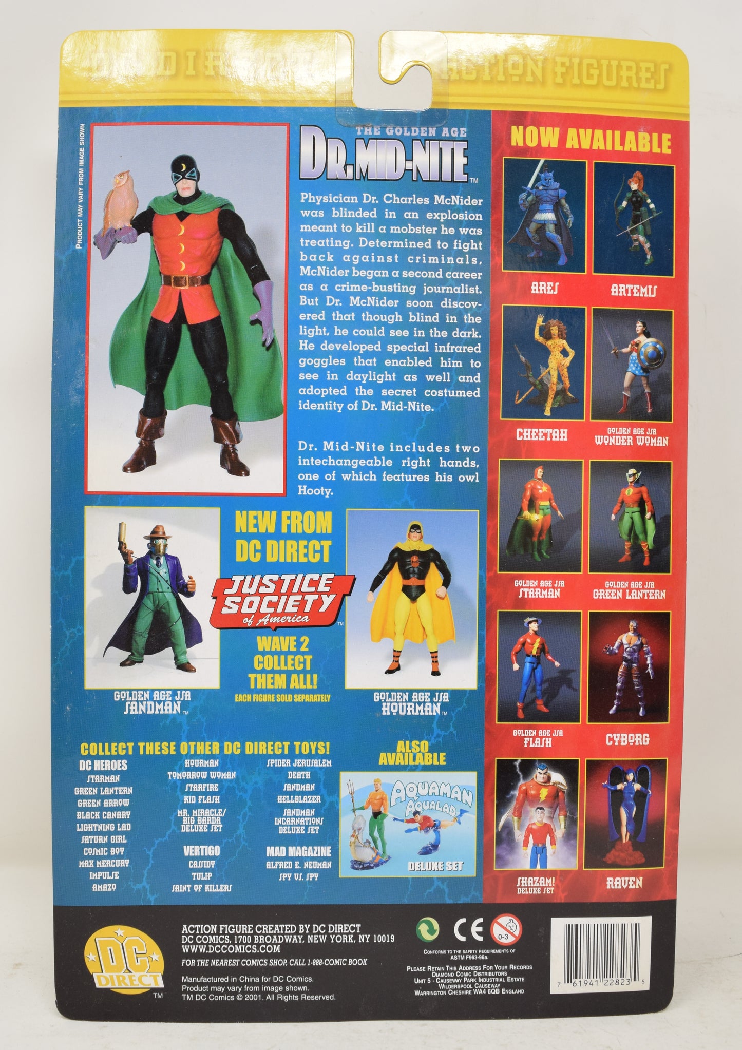 Dr Mid-Nite Action Figure Golden Age Justice Society DC Direct MOC New