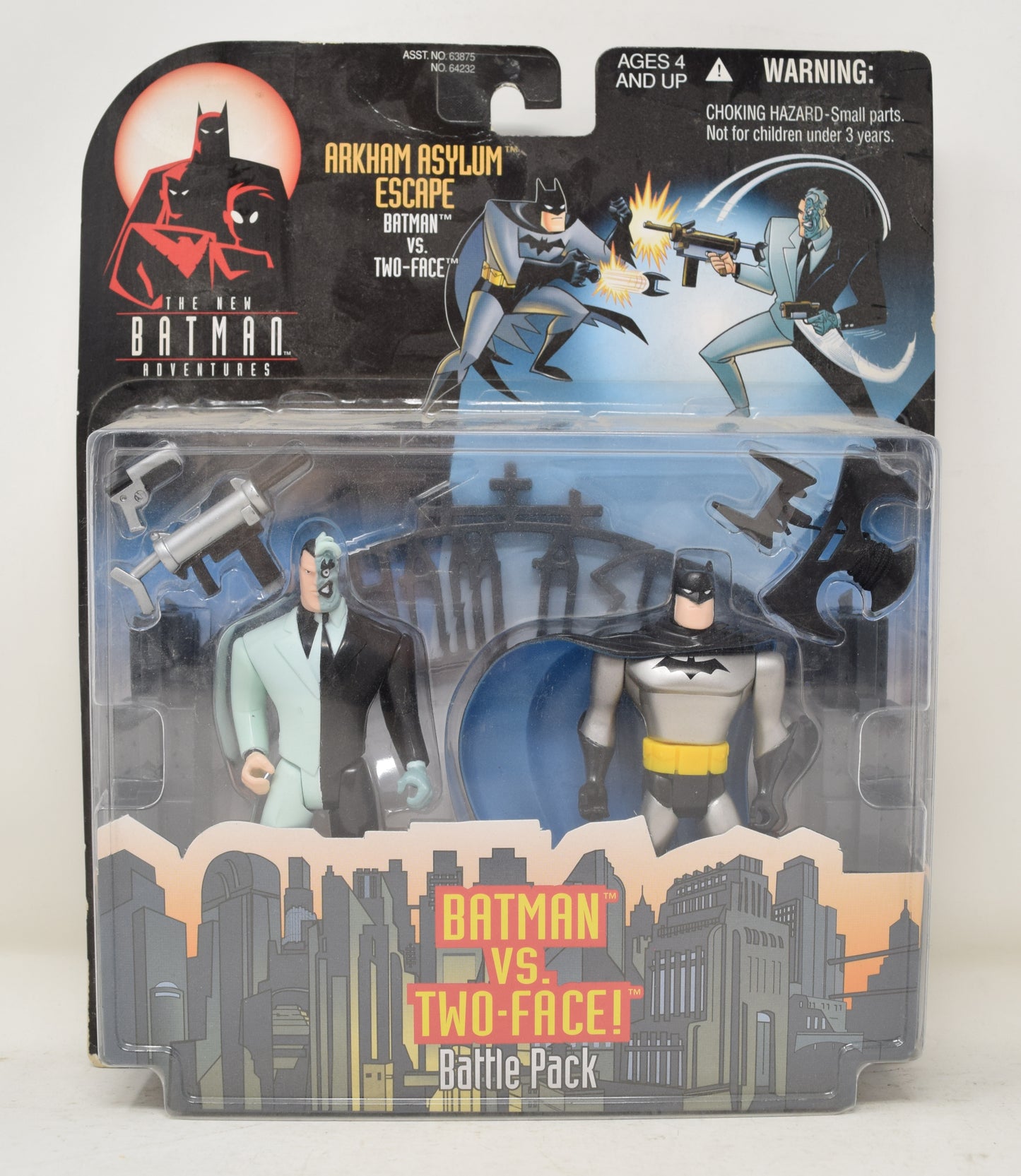  Batman The Animated Series Action Figure 2-Pack Tech Suit  Batman Vs. Two-Face : Toys & Games