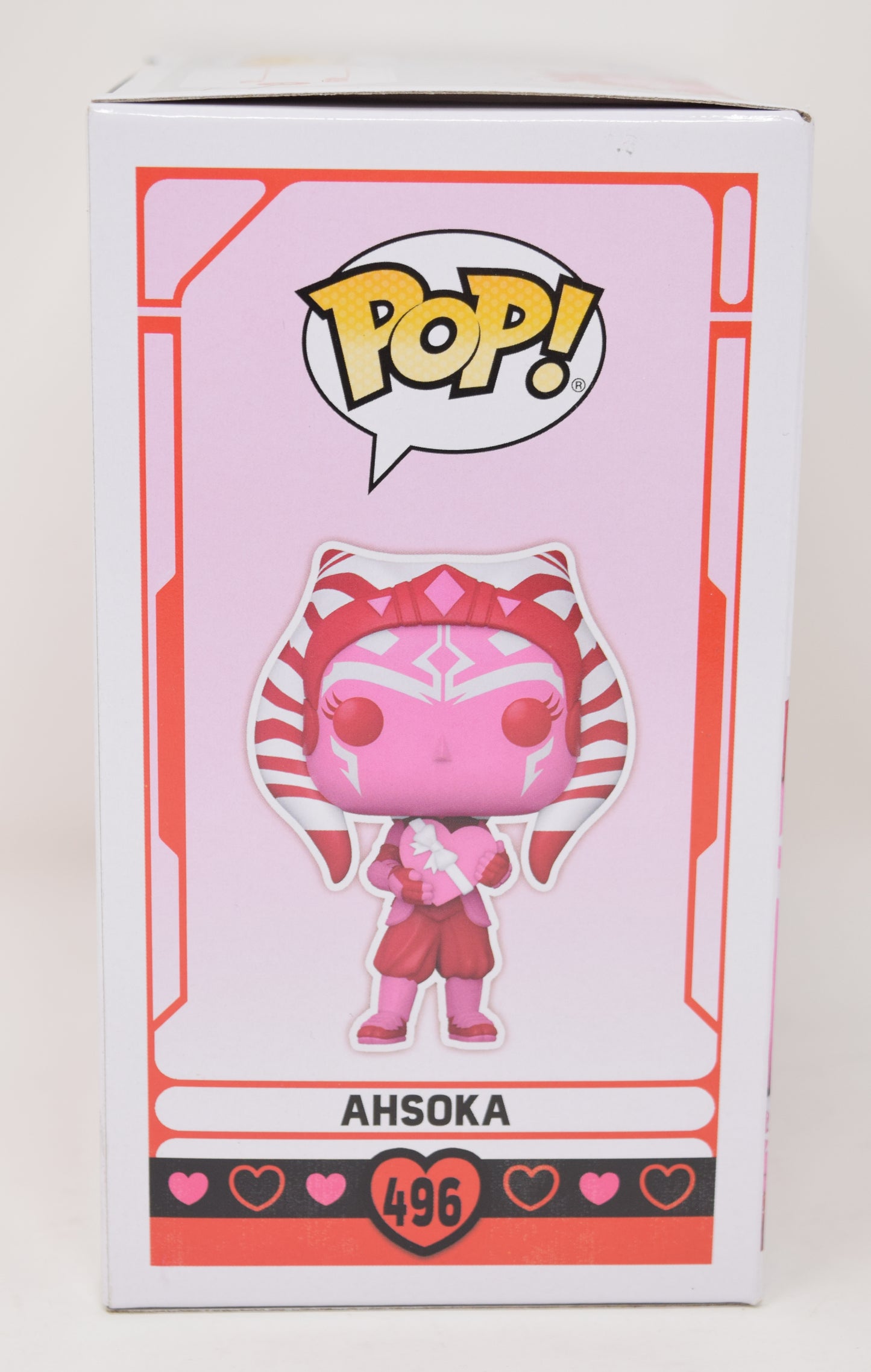 Star Wars Ahsoka Tano Valentines Day Funko Pop Figure Bobble 496 NIB