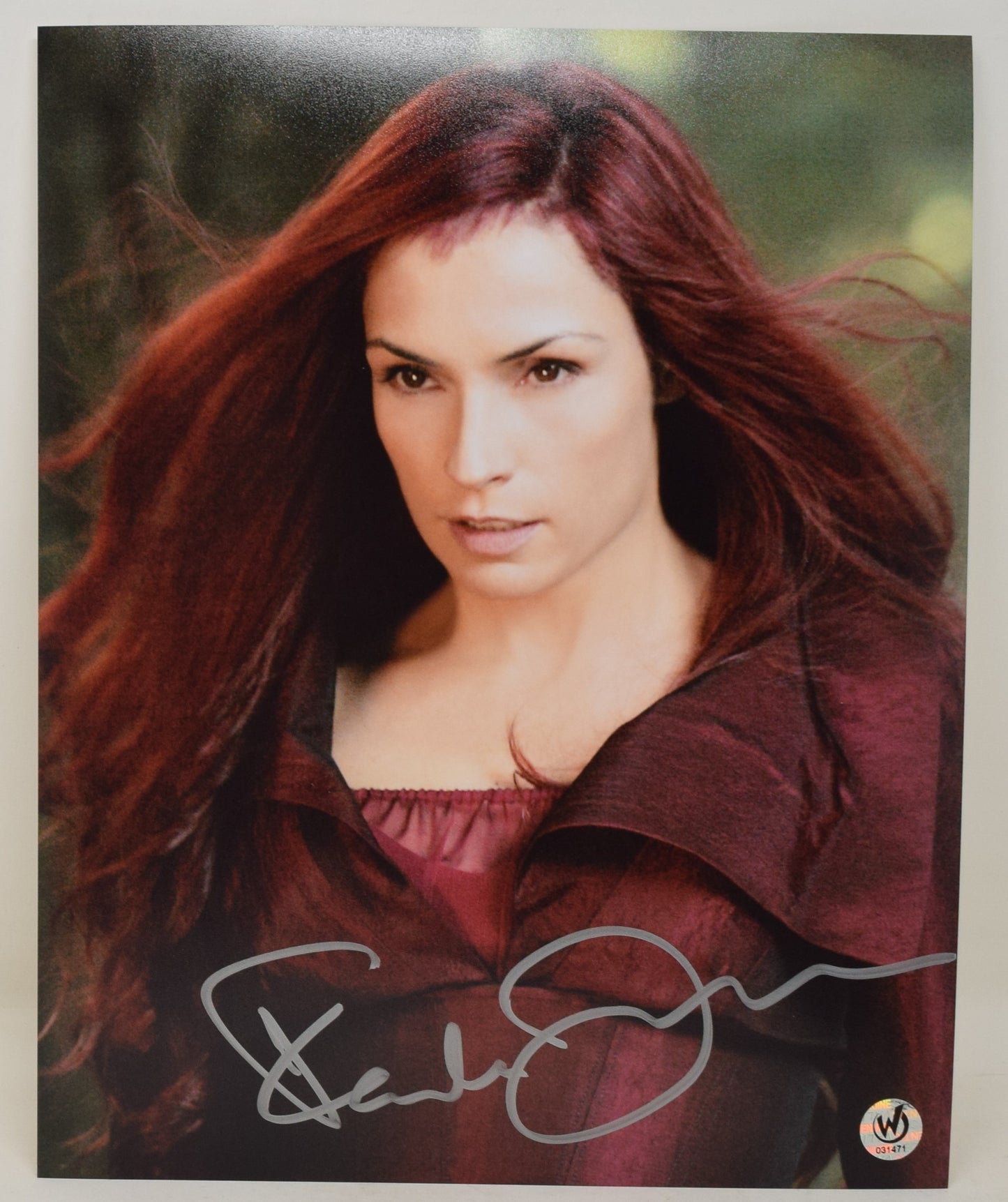 Famke Janssen X-Men Phoenix Bust Shot Signed Autograph 8 x 10 Photo COA