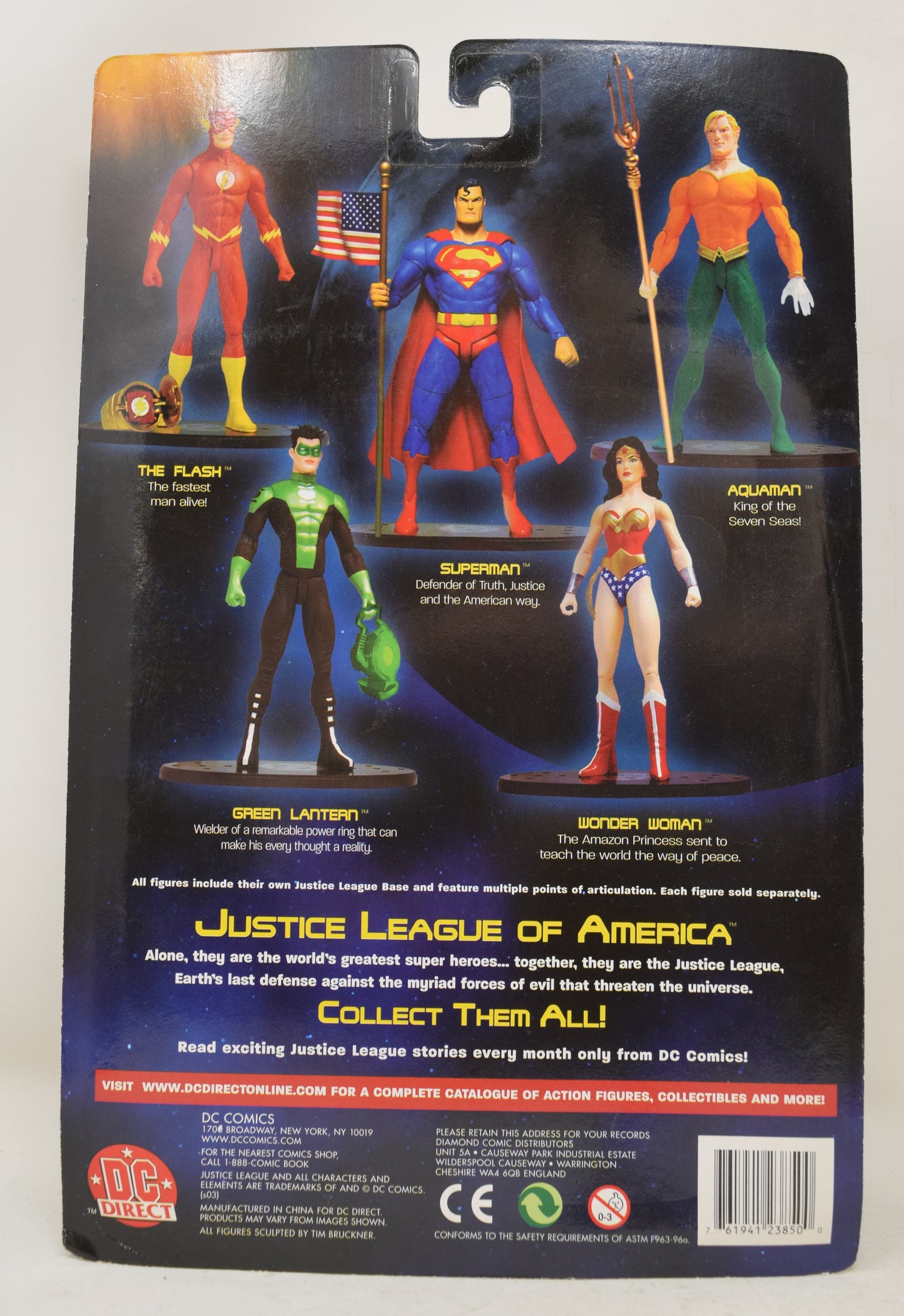 Aquaman JLA Action Figure DC Direct MOC New