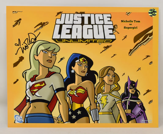 Nicole Tom Supergirl Justice League Unlimited Signed Autograph 8 x 10 Photo COA