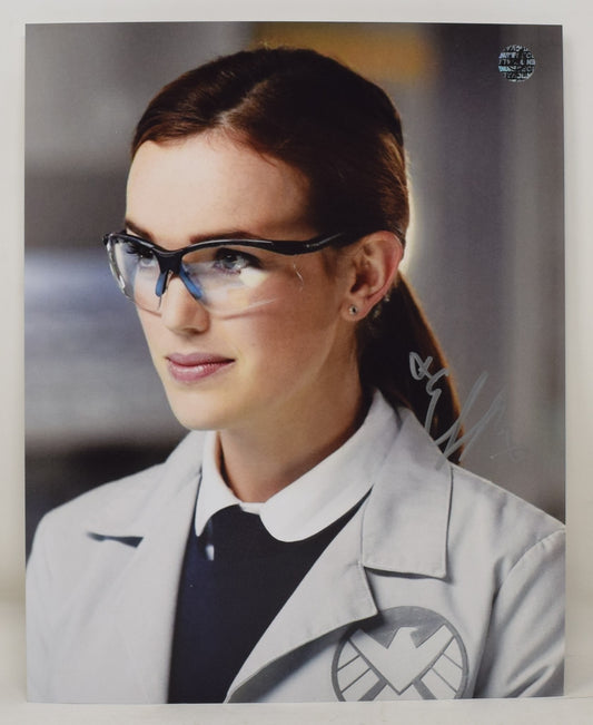 Elizabeth Henstridge Agents Of SHIELD Lab Coat Signed Autograph 8 x 10 Photo COA - Golden Apple Comics