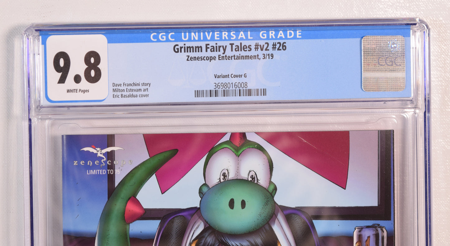 Grimm Fairy Tales 26 Zenescope CGC 9.8 eBas Eric Basaldua Naugty Risque Yoshi Cosplay Variant GGA