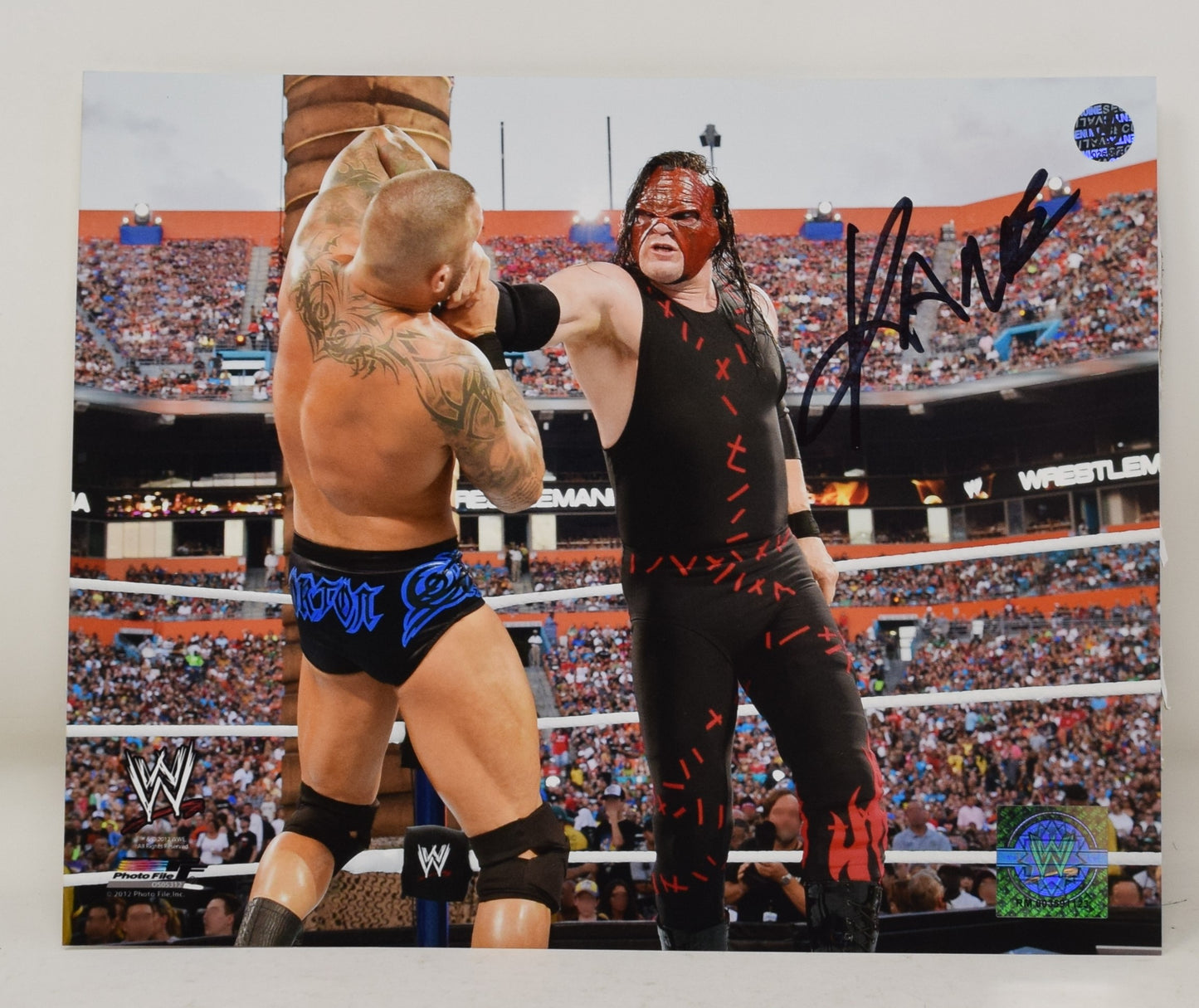 Kane WWE WWF Wrestling Signed Autograph 8 x 10 Photo COA