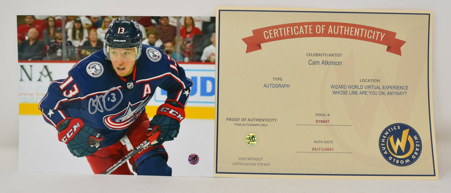 Cam Atkinson Hockey NHL Philadelphia Flyers Signed Autograph 8 x 10 Photo COA