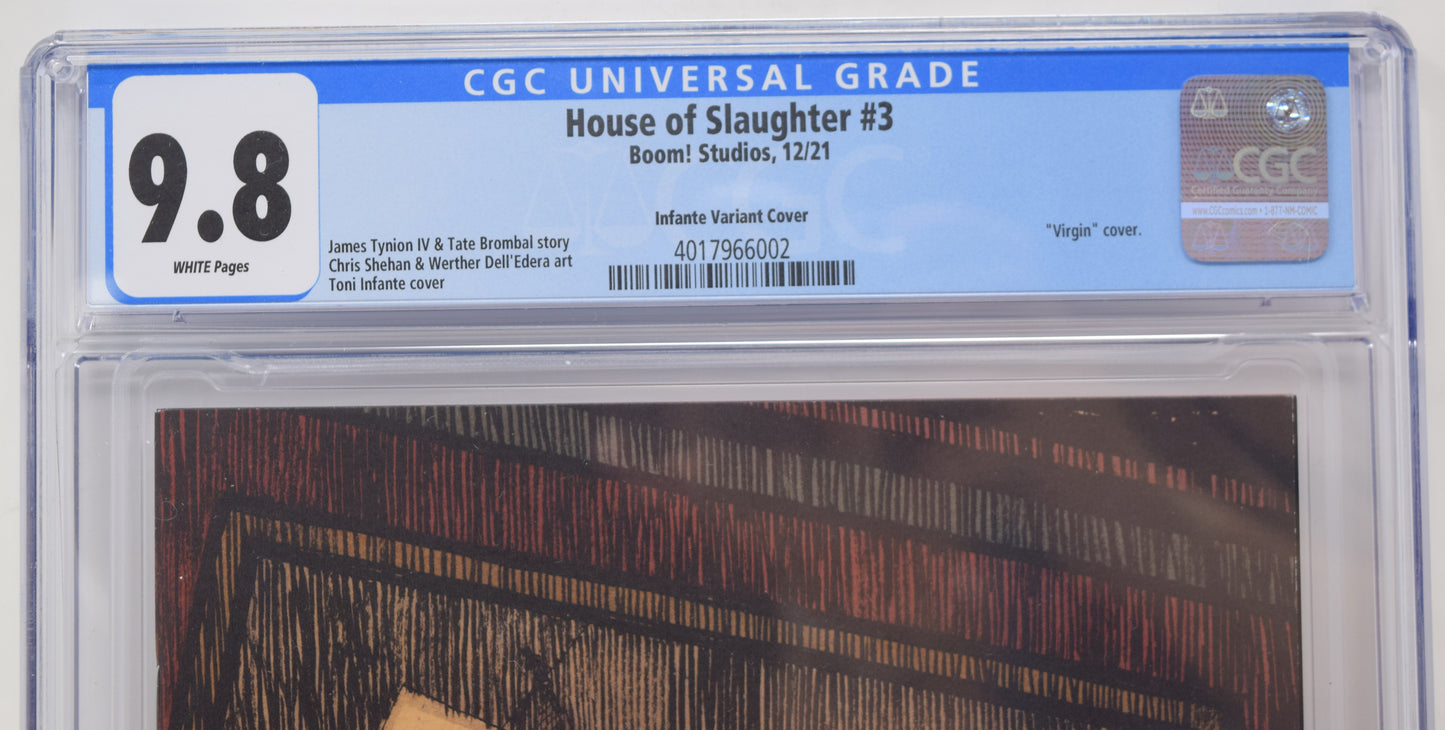 House Of Slaughter 3 Boom 2021 CGC 9.8 1:75 Gabriel Walta Virgin Variant