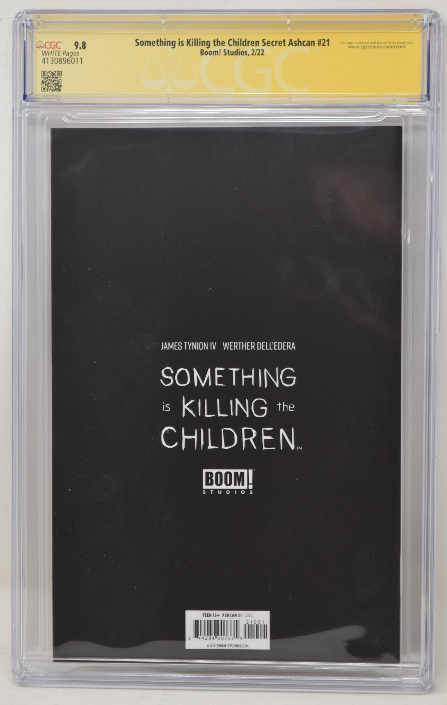 Something Is Killing The Children 21 Boom Ashcan CGC SS 9.8 James Tynion IV Werther Dell'Edera